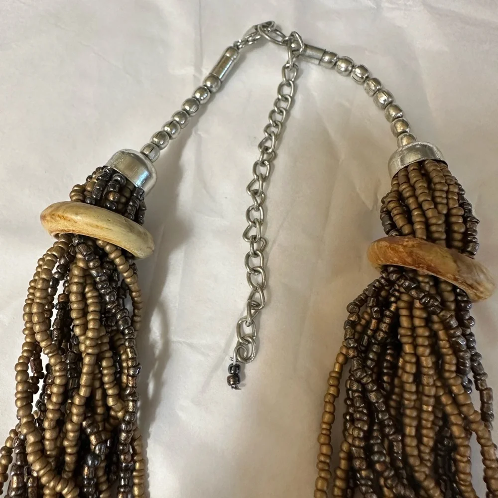 VTG Chico Multi-Strand Beaded Necklace - Picture 3 of 5